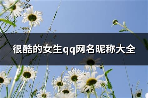 很酷的网名|网名大全